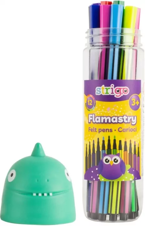 Flamastry. Dinozaur. 12 kolorów - tantis.pl