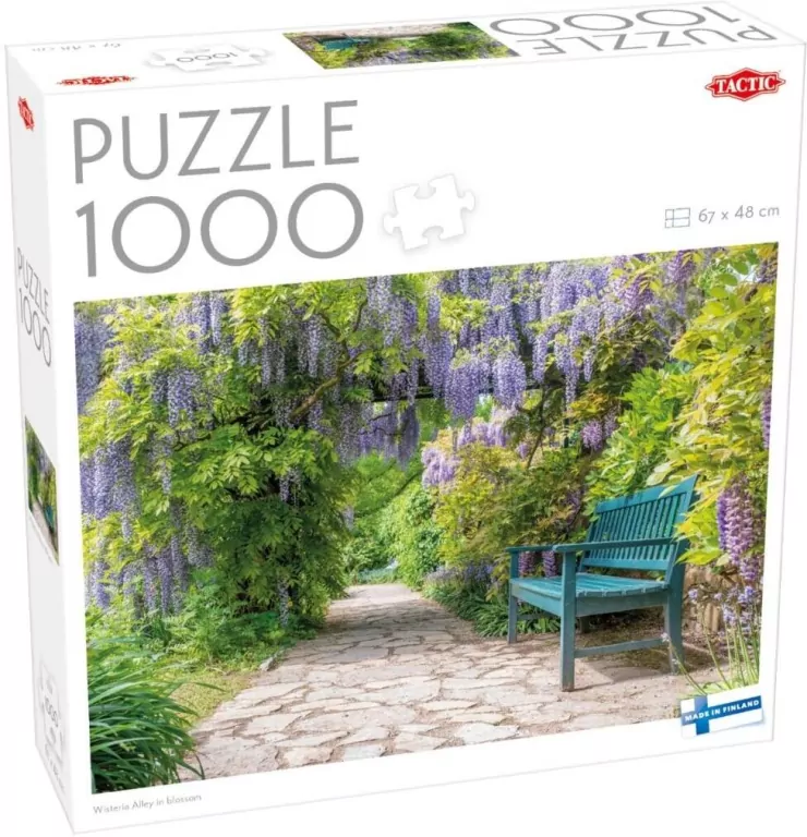 Puzzle 1000 Wisteria Alley in blossom - tantis.pl