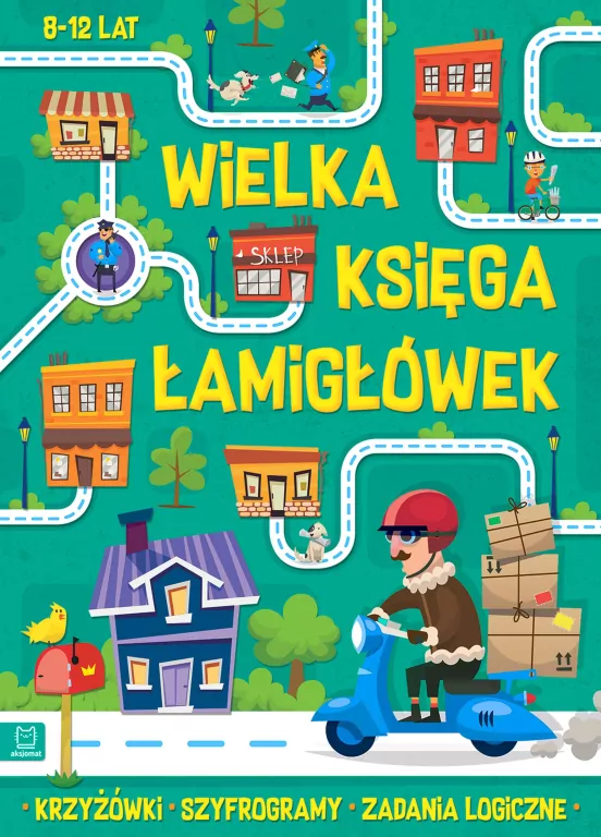 Wielka księga łamigłówek. Krzyżówki, szyfrogramy - tantis.pl