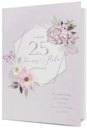 Karnet B6 25 Rocznica ślubu - tantis.pl