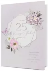 Karnet B6 25 Rocznica ślubu