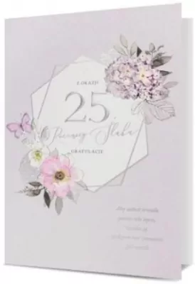 Karnet B6 25 Rocznica ślubu