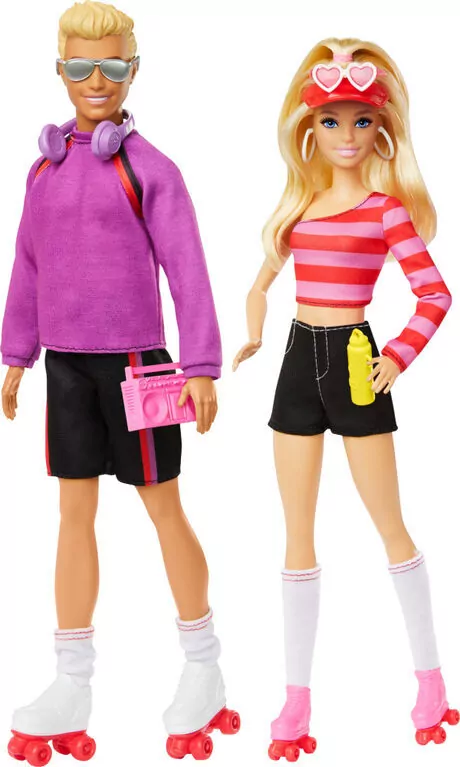 Mattel. Barbie Fashionistas. Barbie i Ken na wrotkach - tantis.pl