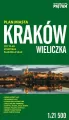 Kraków,Wieliczka 1:21 500 plan miasta PIĘTKA - tantis.pl