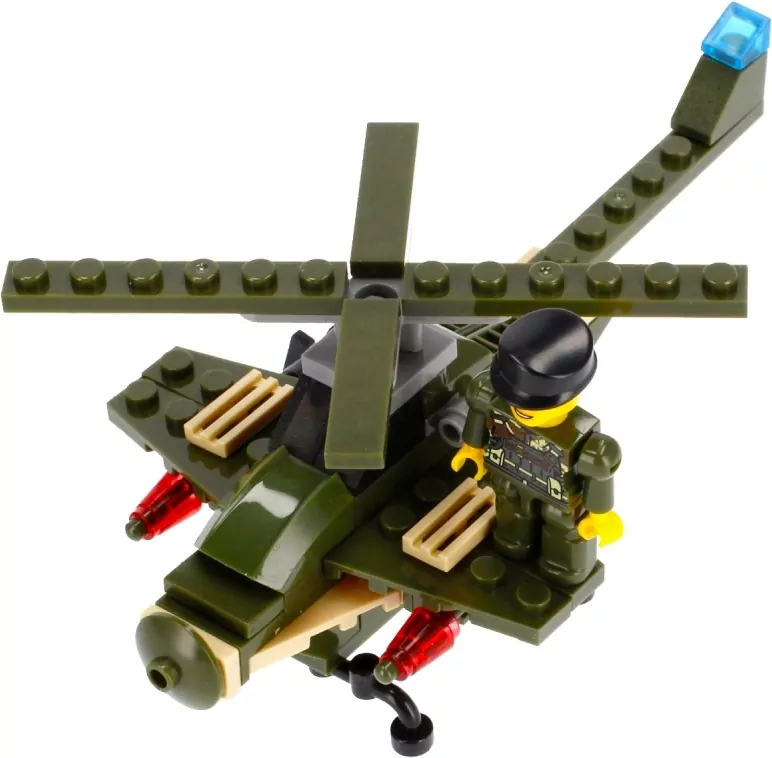Klocki konstrukcyjne Alleblox Military 96-104 elementy, mix - tantis.pl