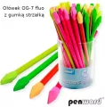 Ołówek fluo z gumką strzałką - tantis.pl