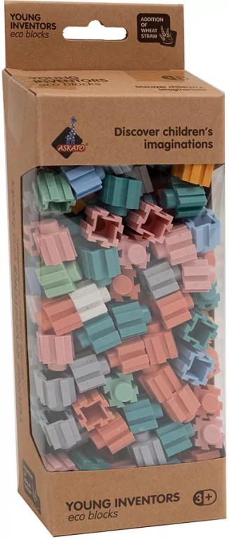 Eko Klocki Małych Geniuszy. 160 elementów. Konstrukcyjne - tantis.pl