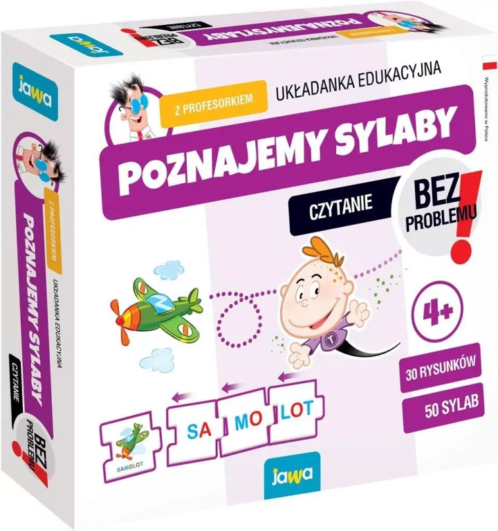 Poznajemy sylaby z Profesorkiem. Układanka edukacyjna - tantis.pl