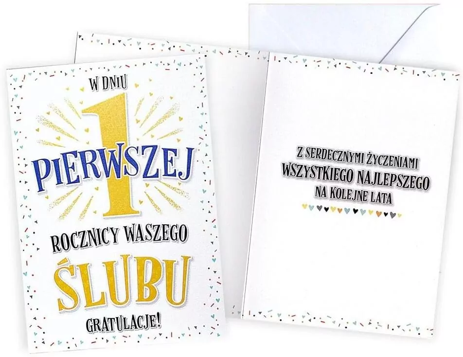 Kukartka. Karnet. Rocznica Ślubu 1 - tantis.pl