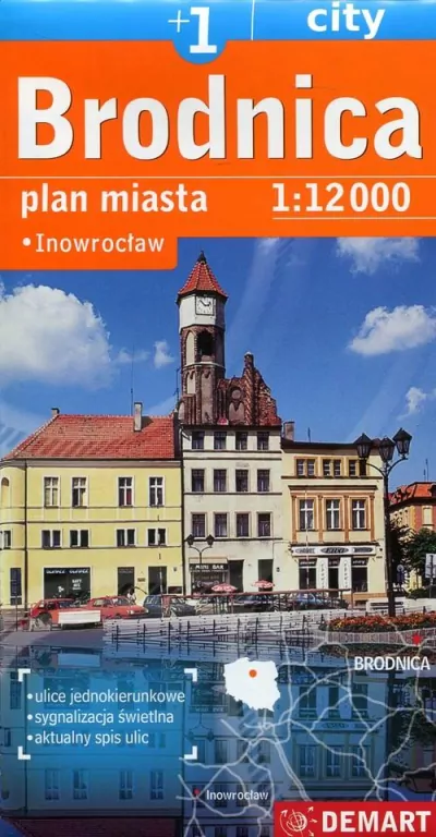 Plan miasta - Brodnica/Inowrocław 1:12 000 DEMART - tantis.pl