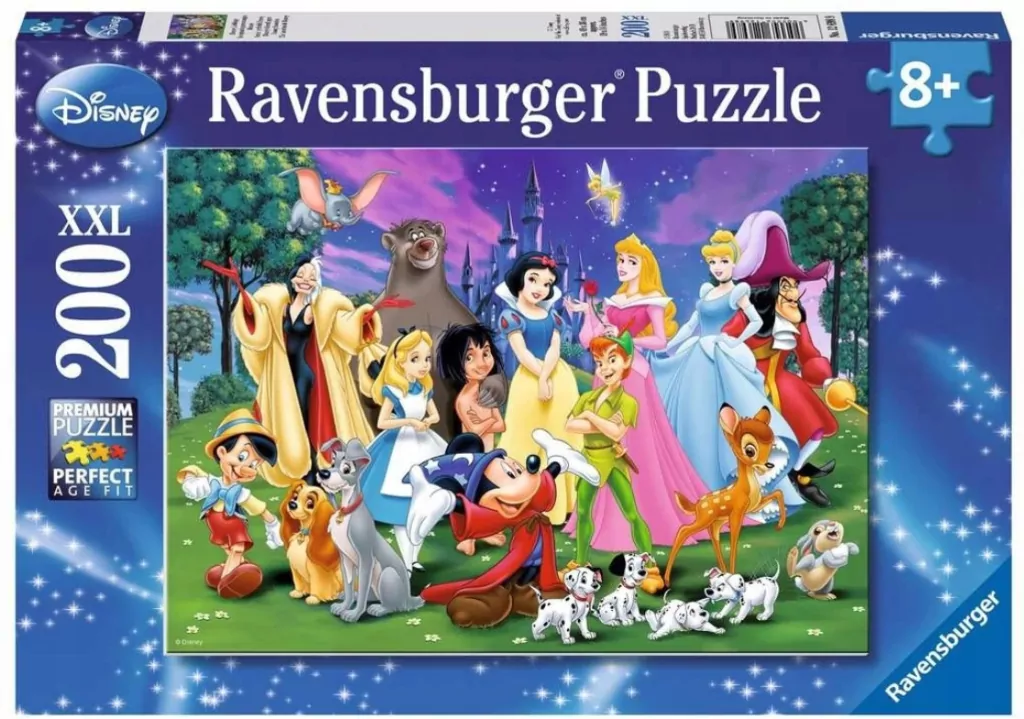 Ravensburger. Ulubieńcy Disney'a. Puzzle 200 elementów, 126989 - tantis.pl