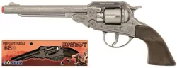 Rewolwer kowbojski metalowy 8 naboi