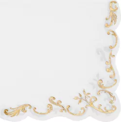 Serwetki Ornament 33x33cm białe