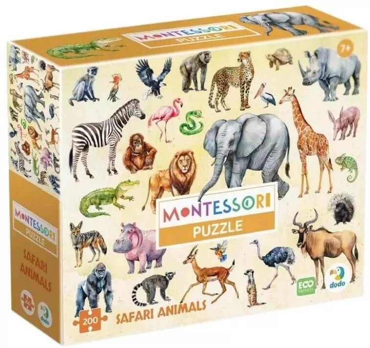 Puzzle 200 Montessori - Zwierzęta - tantis.pl