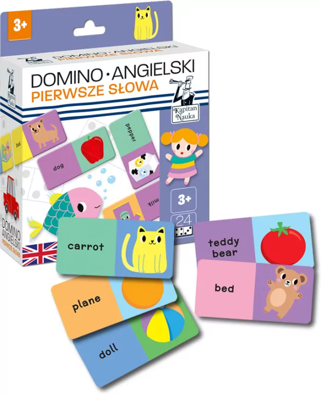 Domino. Angielski. Pierwsze słowa. Kapitan Nauka - tantis.pl