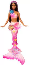 Barbie Syrenka Rozkwitające kwiaty Lalka brunetka - tantis.pl