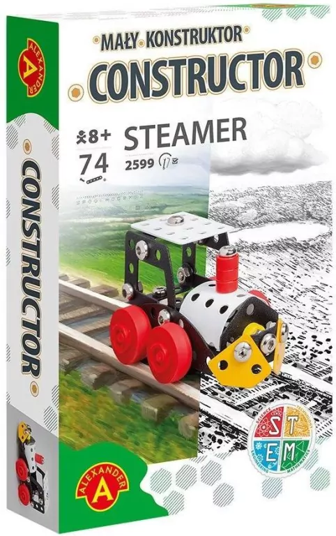 Mały Konstruktor - Steamer 8+ - tantis.pl