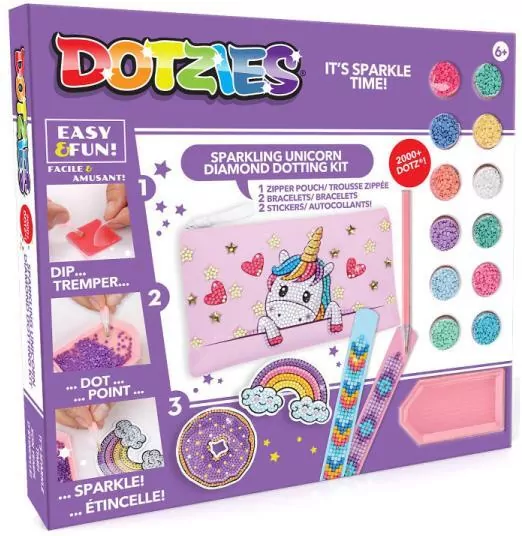 Diamond Dotz - Activity Set Sparkling Unicorn - tantis.pl