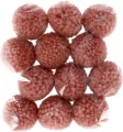Pompony wełna róż 3cm 12szt - tantis.pl