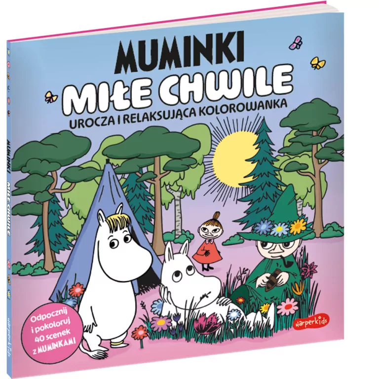 Muminki. Miłe chwile. Urocza i relaksująca kolorowanka - tantis.pl