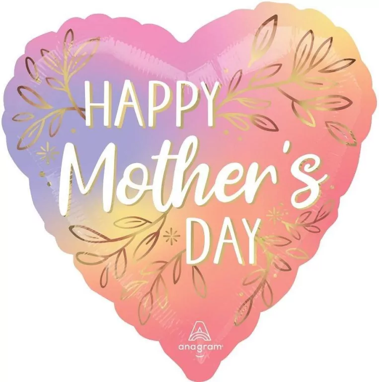 Balon foliowy Happy Mother's Day 46cm - tantis.pl