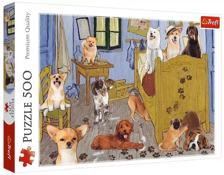 Puzzle 500 Pokój van Gogha Psia Rewolucja TREFL - tantis.pl