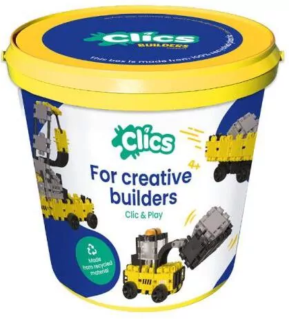 Clics. Klocki edukacyjno-konstrukcyjne 5w1. Maszyny budowlane - tantis.pl