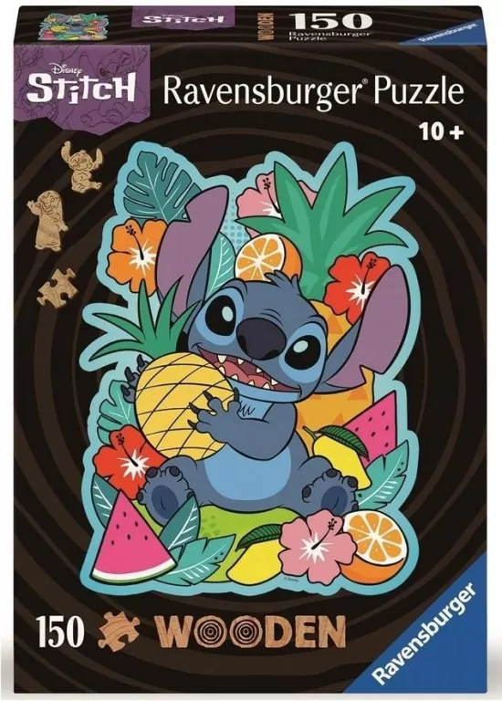 Puzzle drewniane 150 Disney Stitch - tantis.pl