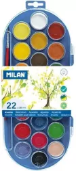 Farby akwarelowe 30mm. 22 kolory