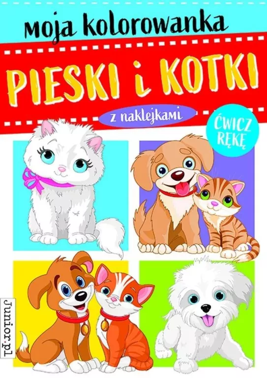 Pieski i kotki. Moja kolorowanka - tantis.pl
