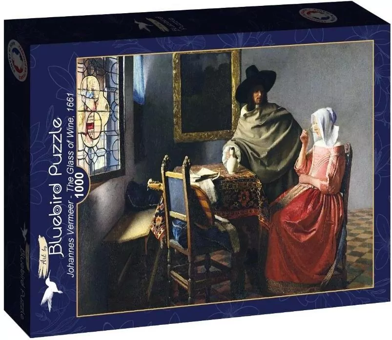 Puzzle 1000 Kieliszek wina, Vermeer - tantis.pl