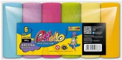 Krepina mini 10x250cm 180g 6 kolorów pastelowych