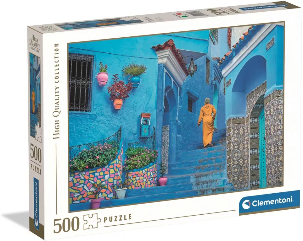 Puzzle 500 Blue Street of Chefchaouen - tantis.pl
