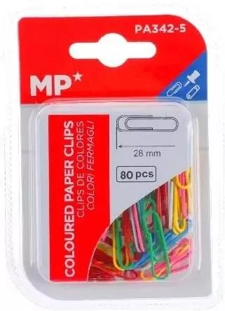 Spinacz biurowy 28mm kolorowe - tantis.pl