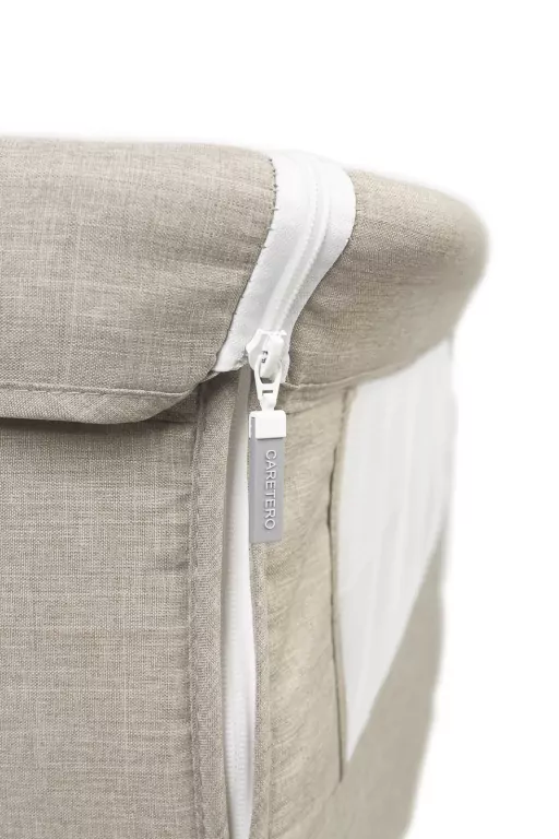 Caretero Łóżeczko dostawne szare Sleep2gether - tantis.pl