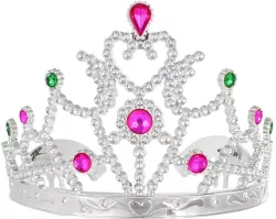 Diadem księżniczki z kolorowymi kamykami