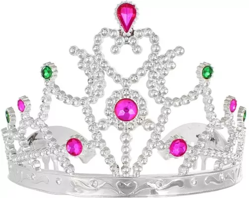 Diadem księżniczki z kolorowymi kamykami