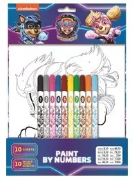 Zestaw do malowania po numerkach Psi Patrol 20 elementów