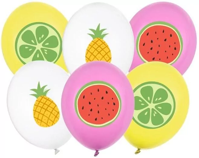 Balony Owoce 30cm 6szt - tantis.pl