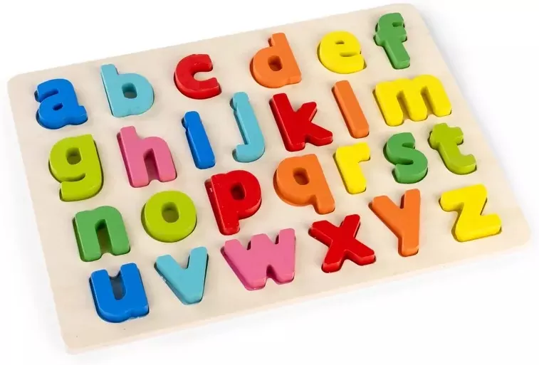 Małe litery. Układanka drewniana - tantis.pl
