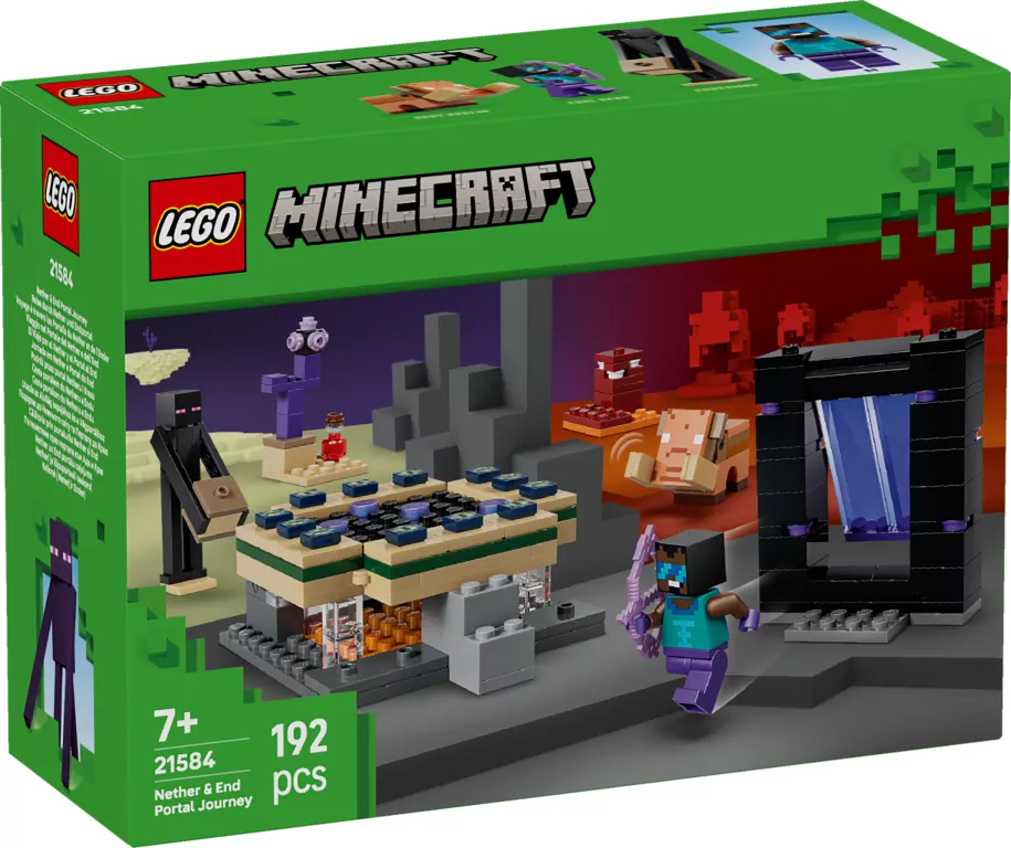 LEGO® Minecraft. Podróż przez portal netheru 21584 - tantis.pl