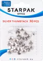 Pinezki srebrne metalowe. Starpak - tantis.pl