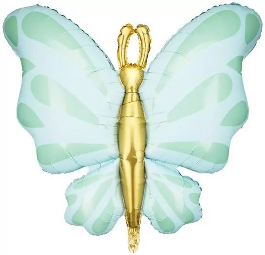 Balon foliowy Motyl 69x69cm mięta - tantis.pl