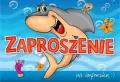 Zaproszenie. Imprezka rekin. ZZ-035 (5 szt.) - tantis.pl