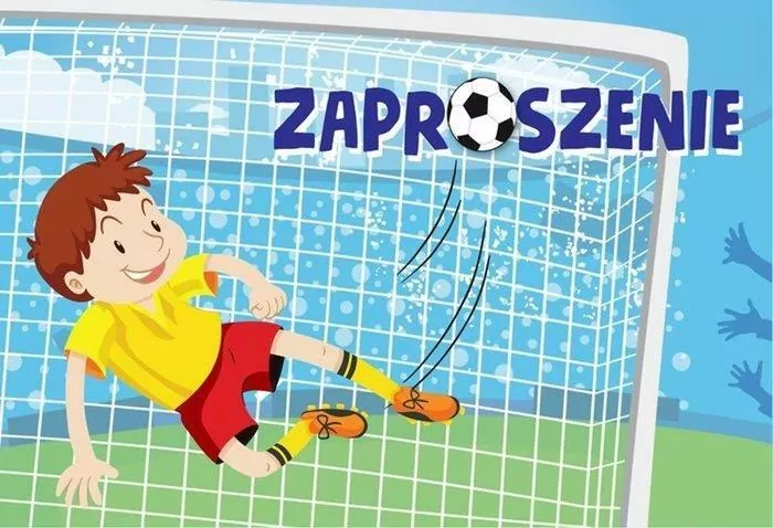 Zaproszenie. Piłkarz, bramka. ZZ-069 (5 szt.) - tantis.pl