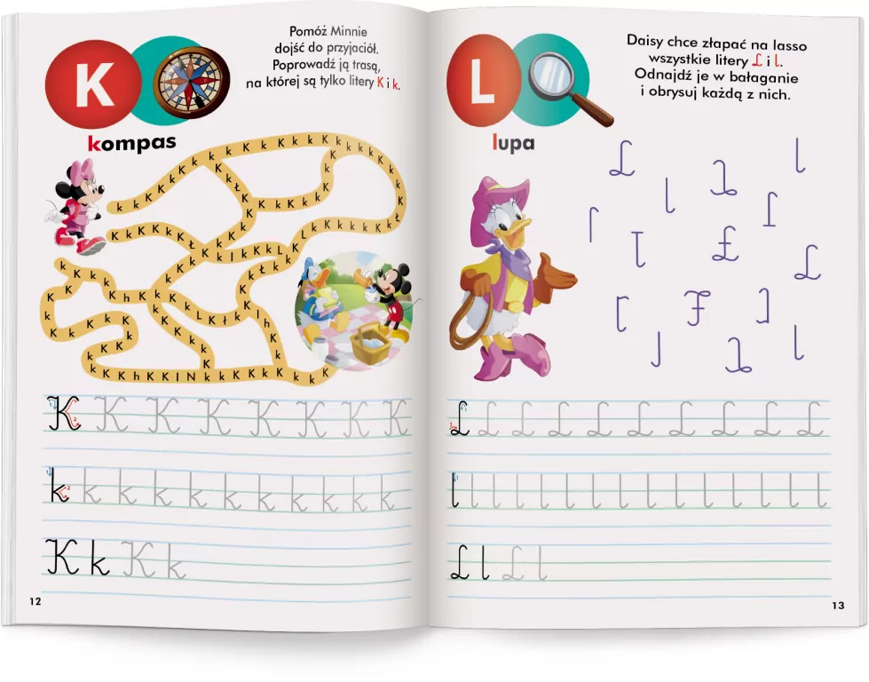 Litery. Disney Uczy. Minnie - tantis.pl