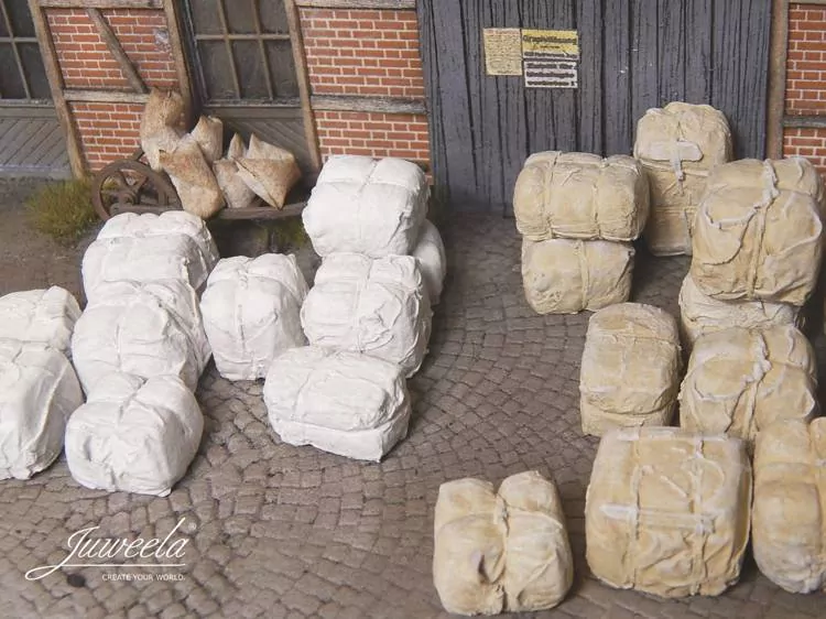 Juweela: Bele beżowego i białego surowca (20 szt) - tantis.pl