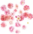 Naklejki PET kwiaty romantic pink 30szt - tantis.pl