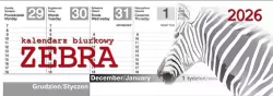 Kalendarz 2026 biurkowy Zebra