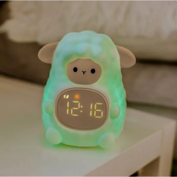 Lampka nocna LED RGB Owieczka z budzikiem - tantis.pl
